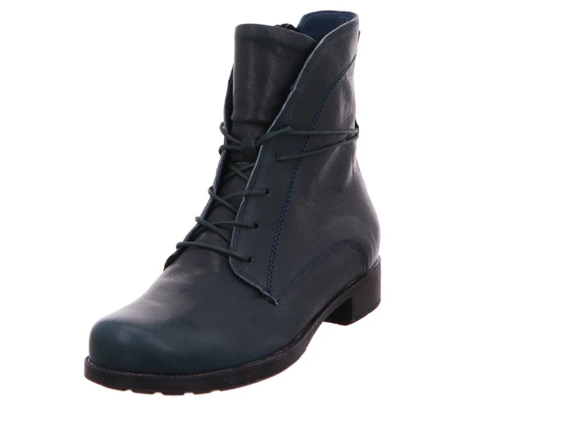 Think Schnür-Stiefeletten dunkelblau