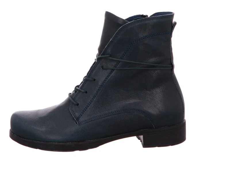 Think Schnür-Stiefeletten dunkelblau