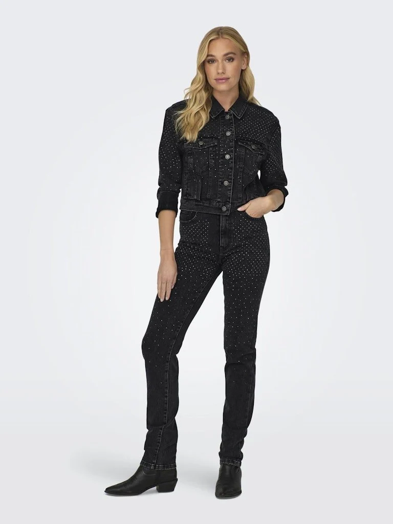 Only Skinny Fit Jeans Schwarz