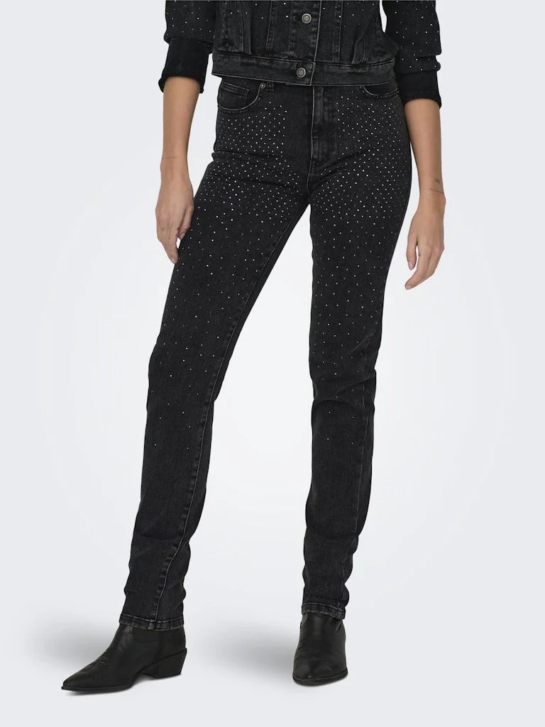 Only Skinny Fit Jeans Schwarz