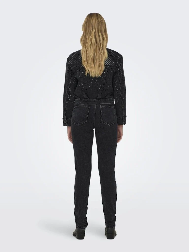 Only Skinny Fit Jeans Schwarz