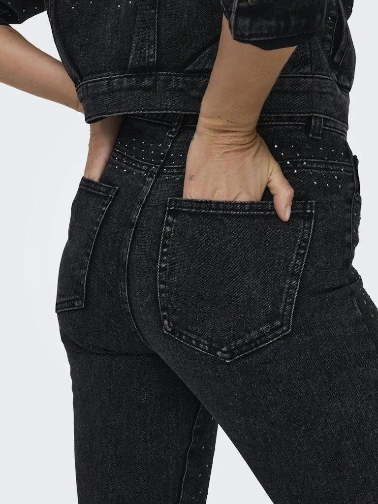Only Skinny Fit Jeans Schwarz