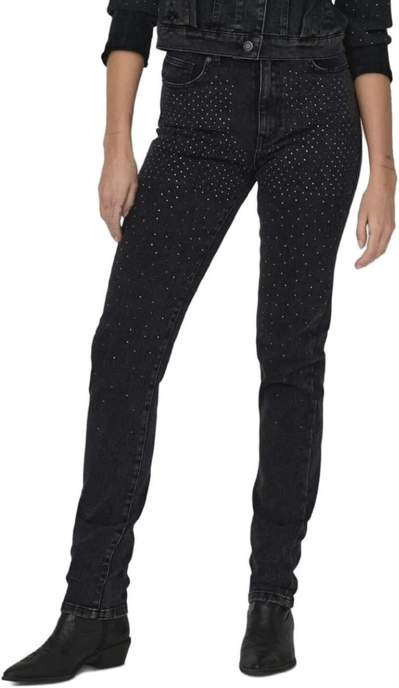 Only Skinny Fit Jeans Schwarz