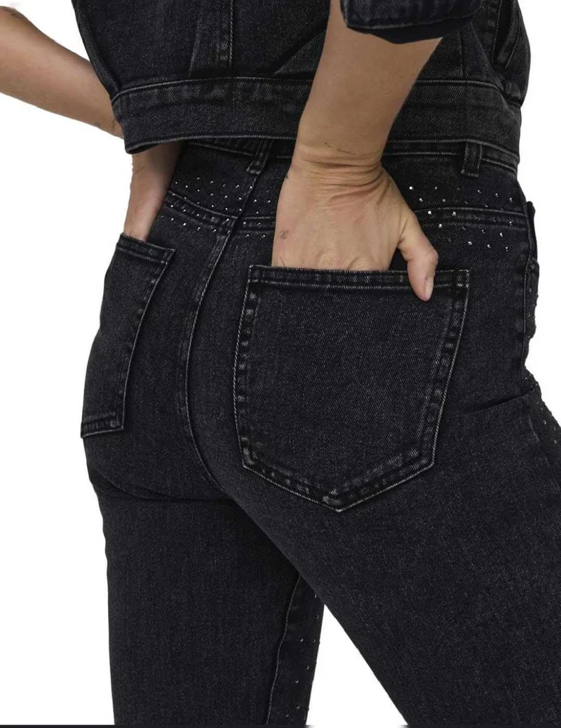 Only Skinny Fit Jeans Schwarz