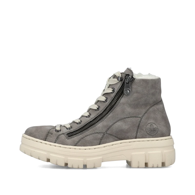 Rieker Schnür-Stiefeletten grau