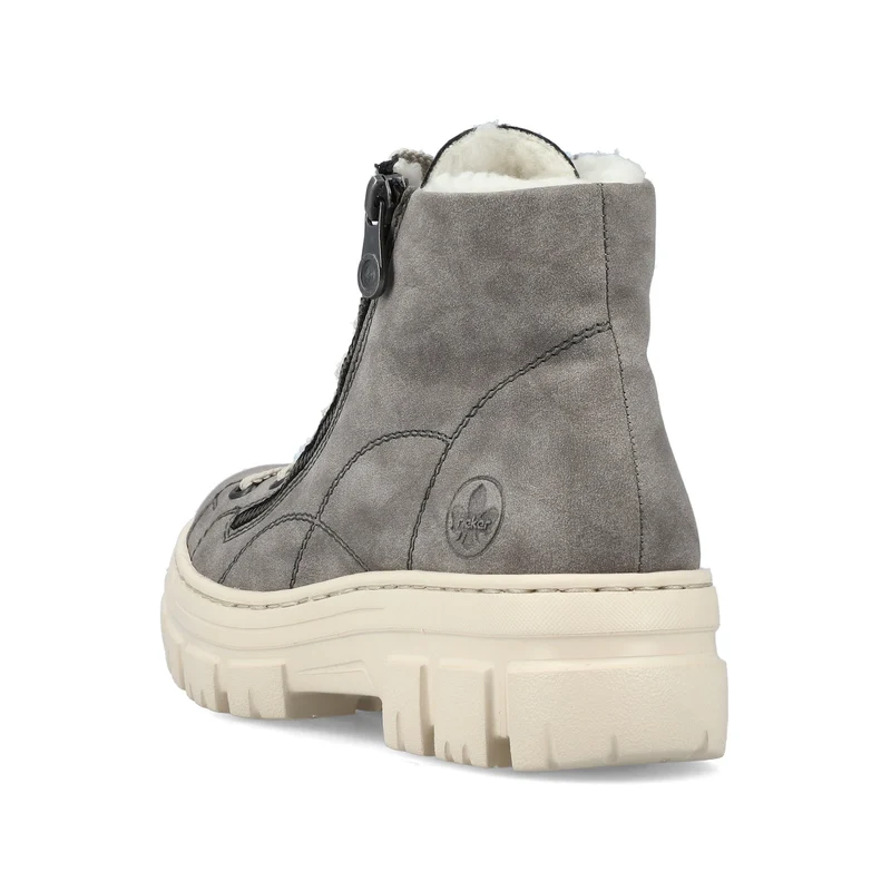 Rieker Schnür-Stiefeletten grau