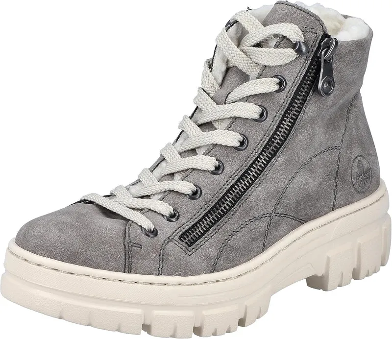 Rieker Schnür-Stiefeletten grau
