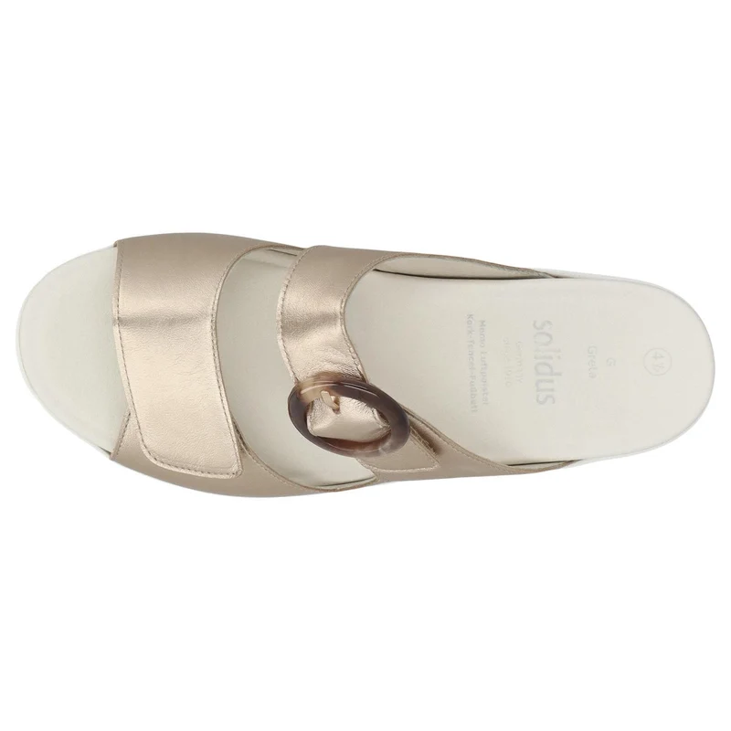 Solidus Pantolette Gold