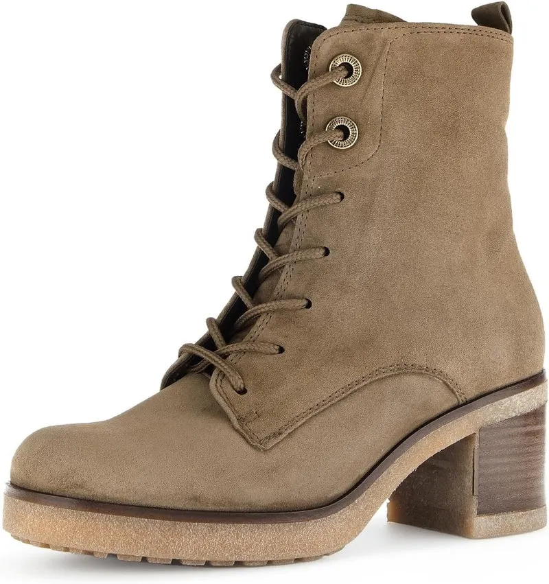 Gabor Schnür-Stiefeletten beige