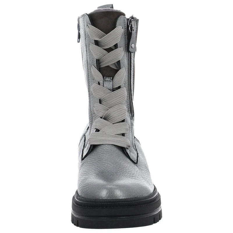 Waldläufer Schnür-Stiefeletten silber