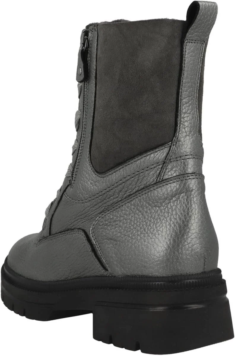 Waldläufer Schnür-Stiefeletten silber