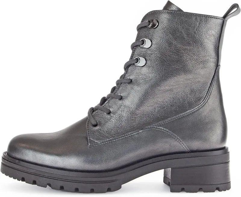 Gabor Schnür-Stiefeletten silber