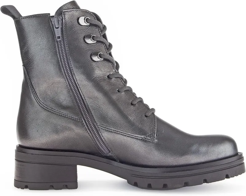 Gabor Schnür-Stiefeletten silber
