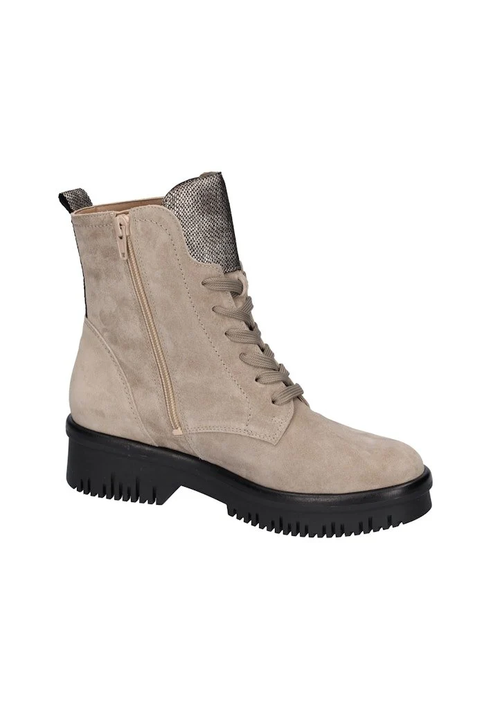 Waldläufer Schnür-Stiefeletten beige