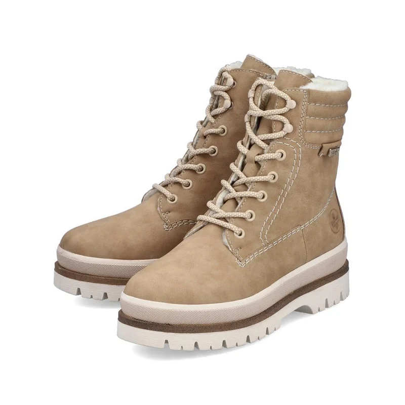 Rieker Schnür-Stiefeletten beige