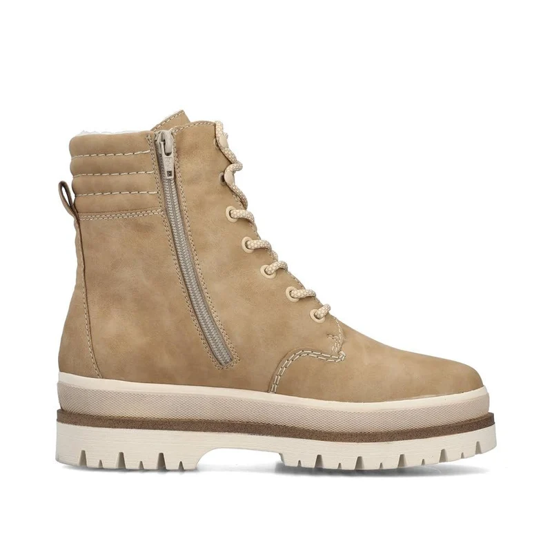 Rieker Schnür-Stiefeletten beige