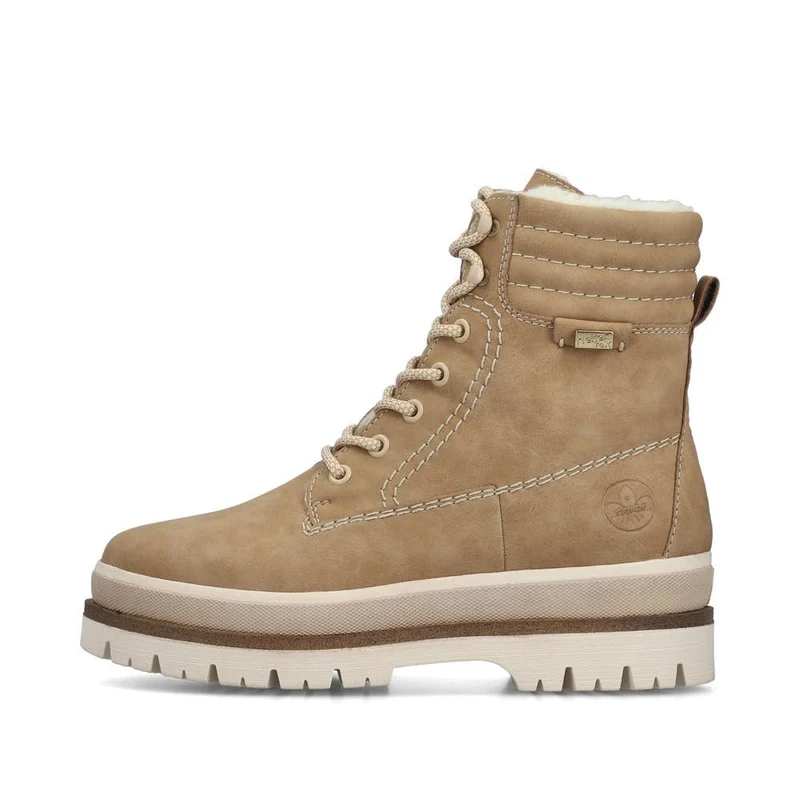 Rieker Schnür-Stiefeletten beige