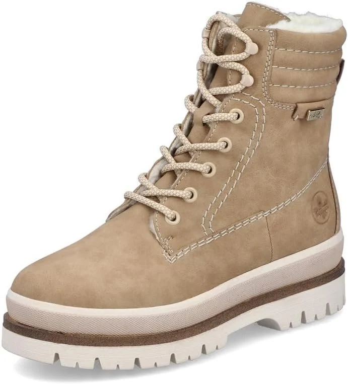Rieker Schnür-Stiefeletten beige