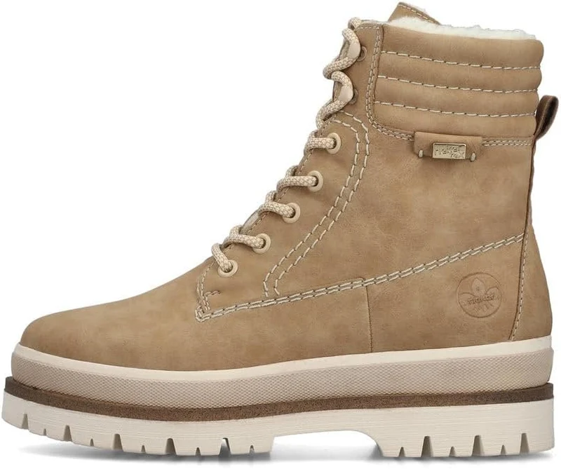 Rieker Schnür-Stiefeletten beige