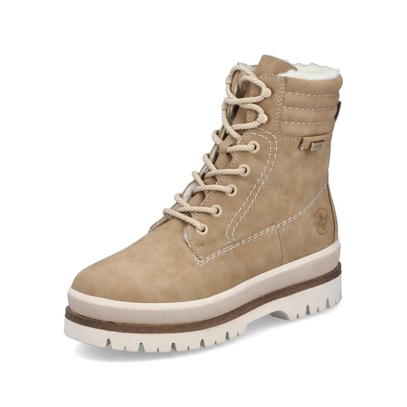 Rieker Schnür-Stiefeletten beige
