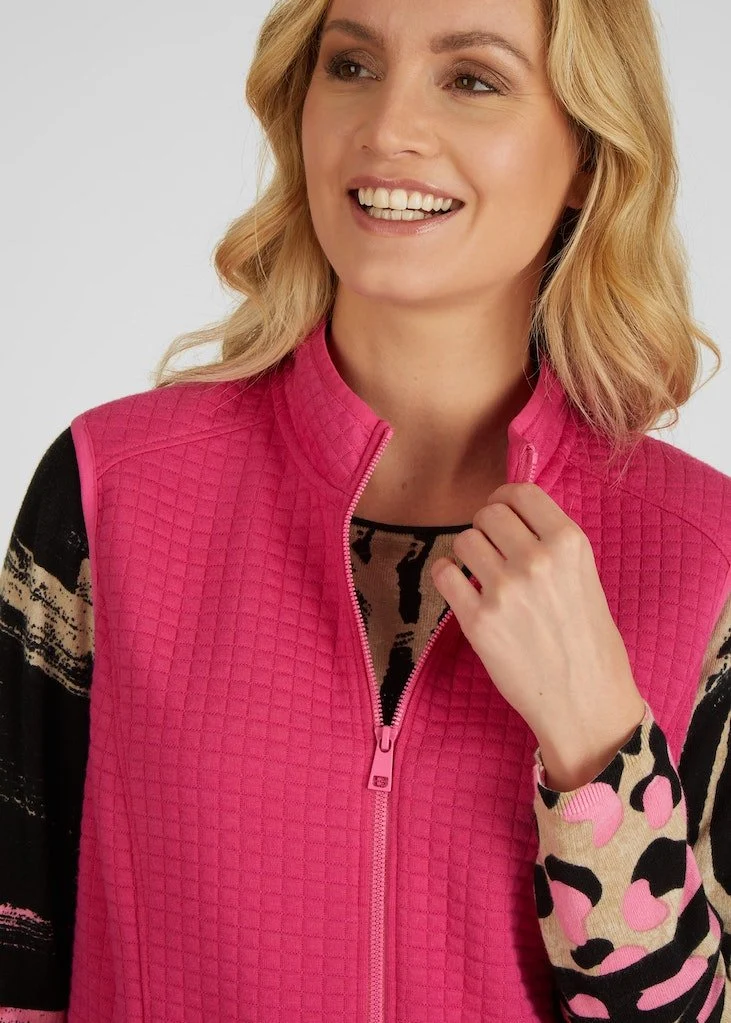 Rabe Weste fuchsia