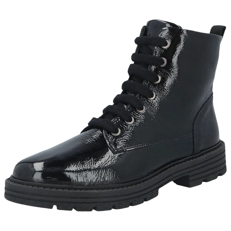Solidus Schnür-Stiefeletten schwarz