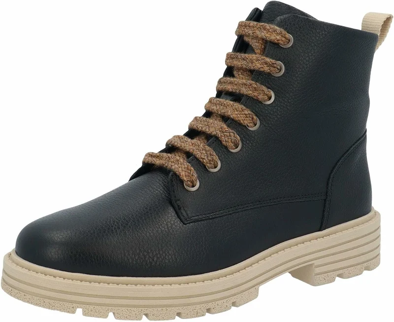 Solidus Schnür-Stiefeletten schwarz