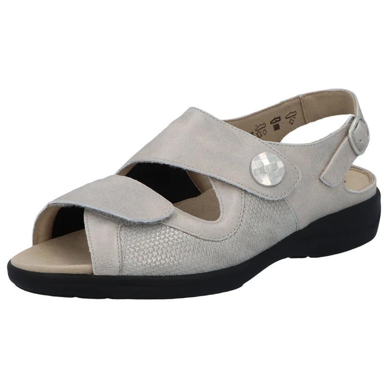 Solidus Komfort Sandalen grau