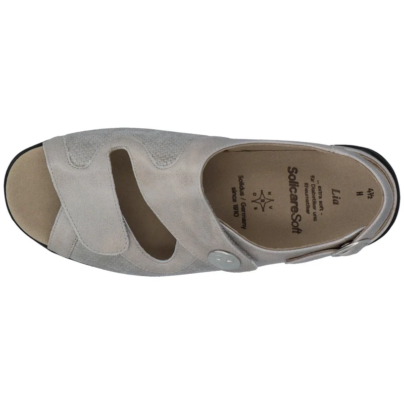 Solidus Komfort Sandalen grau