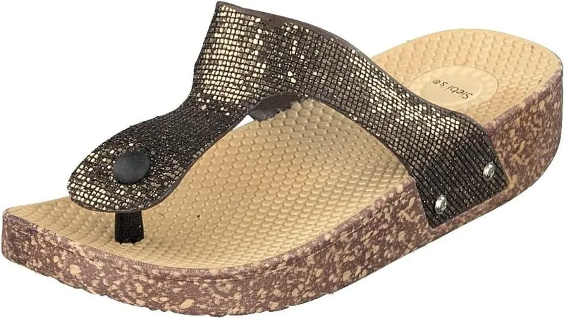 Siebi's Plateau Sandalen bronze
