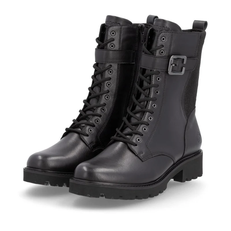 Remonte Schnür-Stiefeletten schwarz