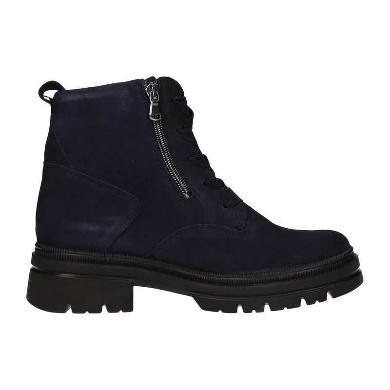 Waldläufer Schnür-Stiefeletten Dunkelblau