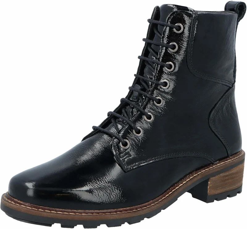 Solidus Schnür-Stiefeletten schwarz