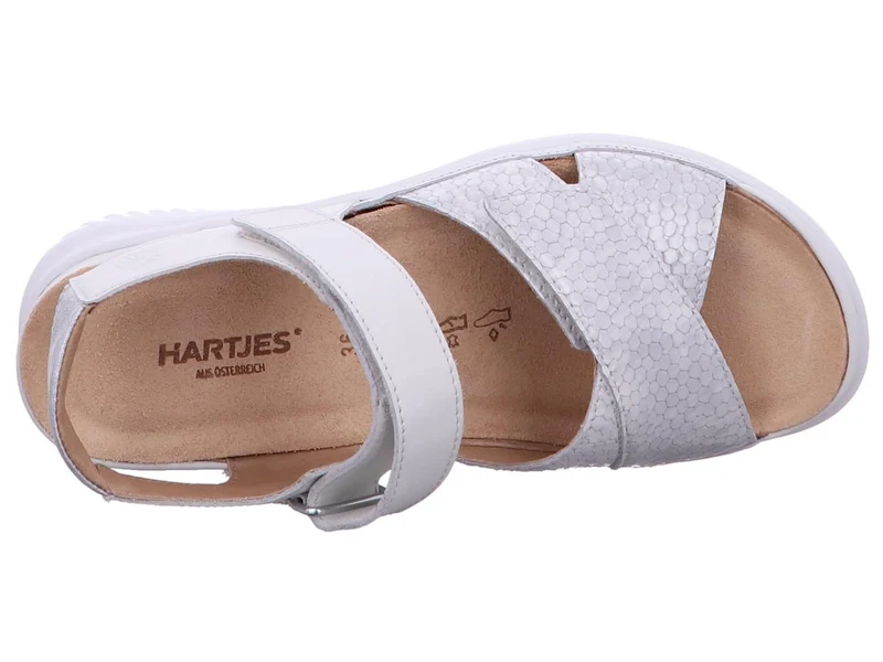 Hartjes Plateau Sandalen weiß