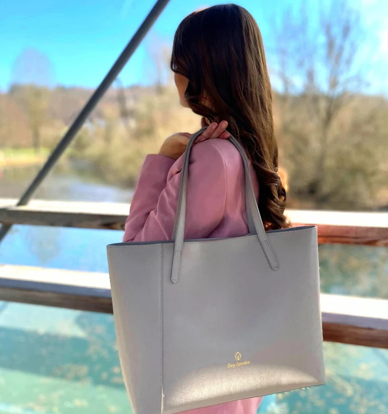 MR. BIG Shopper taupe Kalbsleder