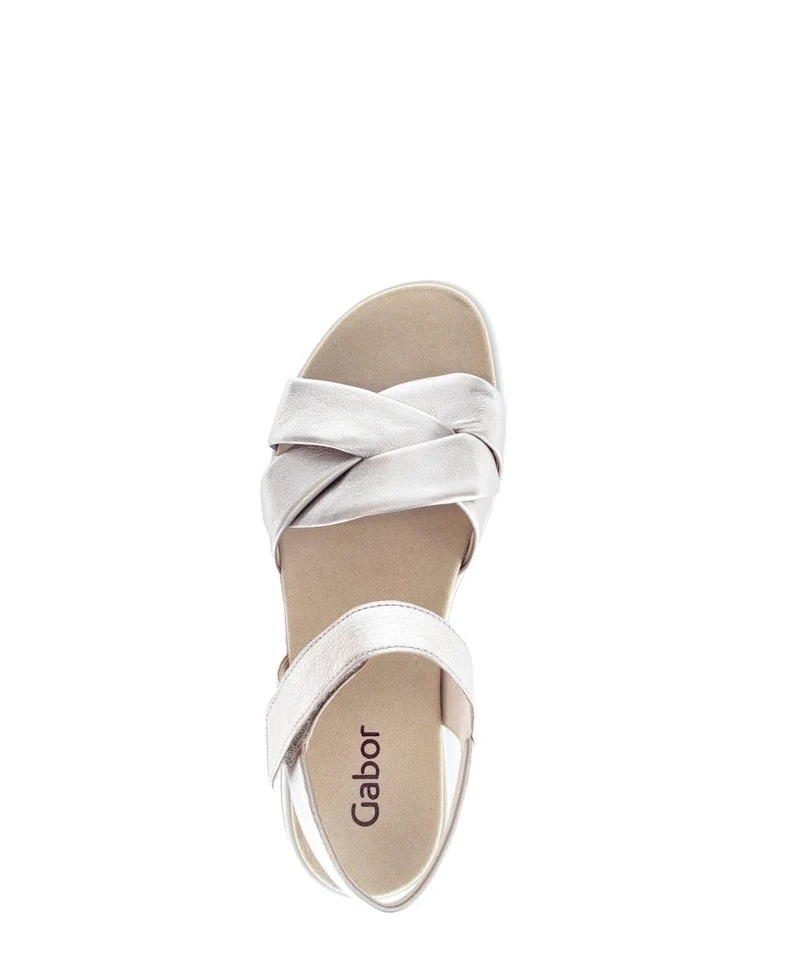 Gabor Plateau Sandalen beige