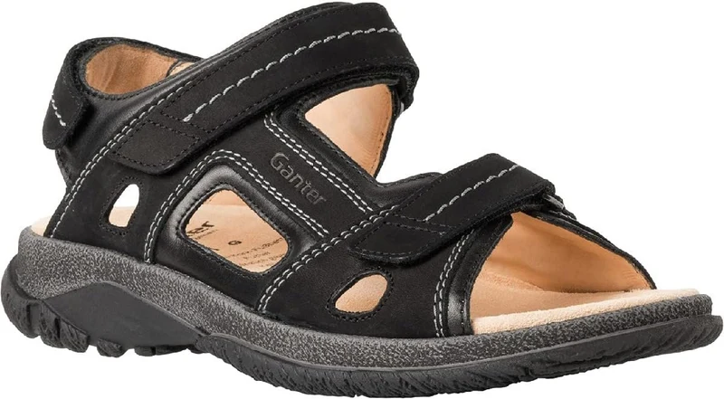 Ganter Sportliche Sandalen schwarz