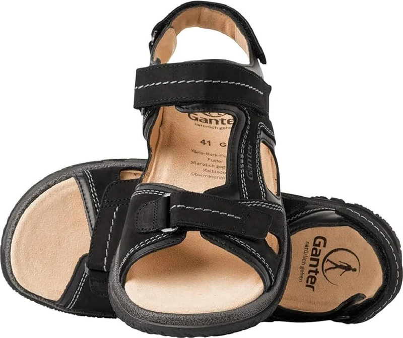 Ganter Sportliche Sandalen schwarz
