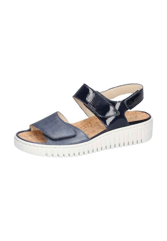 Waldläufer Komfort Sandalen Dunkelblau
