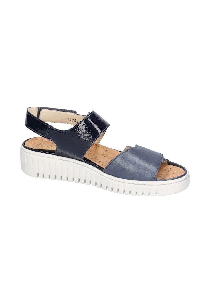 Waldläufer Komfort Sandalen Dunkelblau