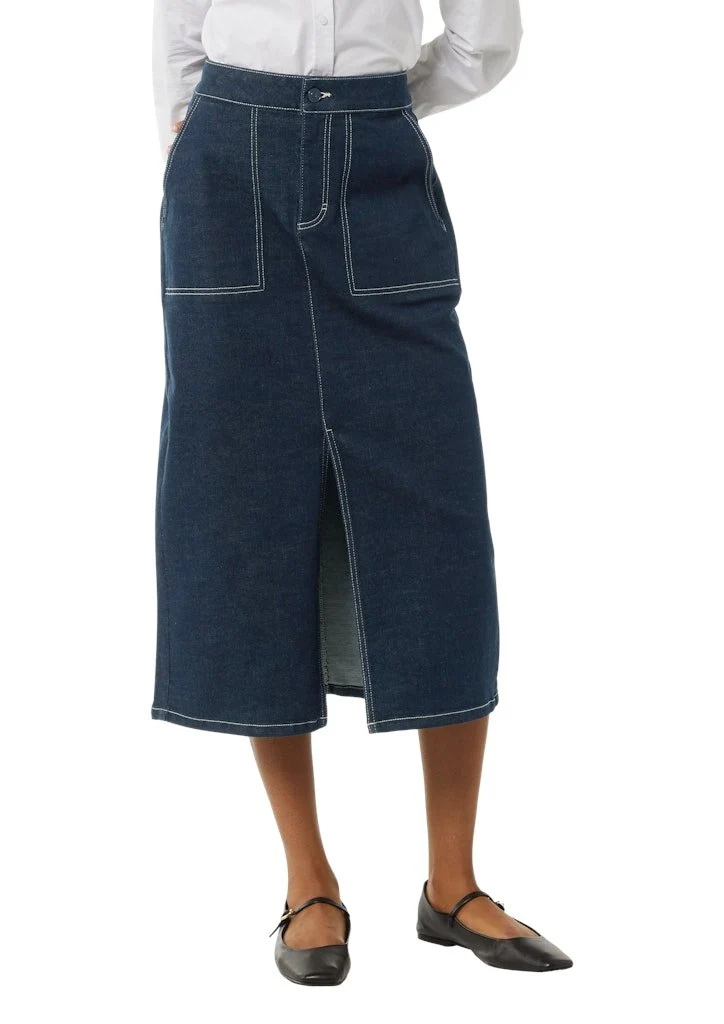 Comma Jeansrock blau