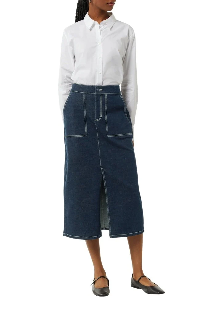 Comma Jeansrock blau