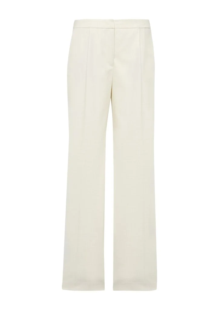 Comma Stoffhose braun