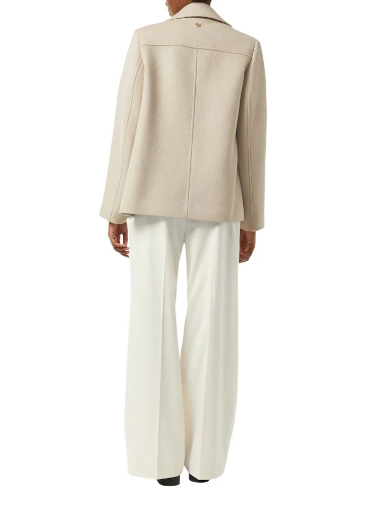 Comma Stoffhose braun