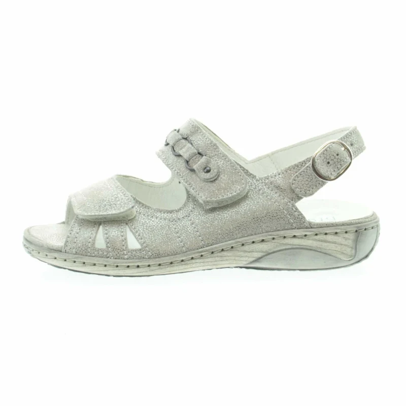 Waldläufer Komfort Sandalen hellgrau