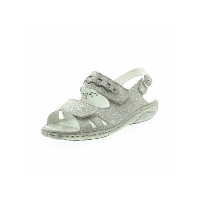 Waldläufer Komfort Sandalen hellgrau