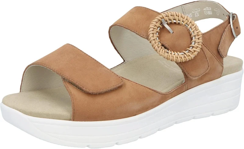 Solidus Riemchen Sandalen braun