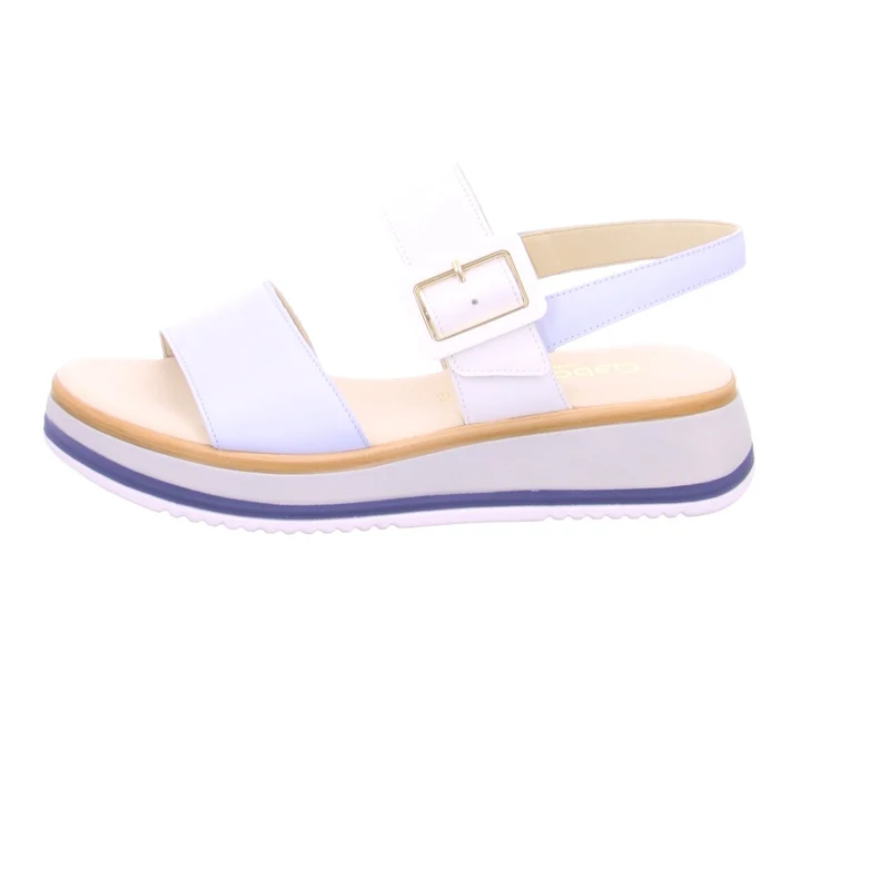 Gabor Plateau Sandalen weiß