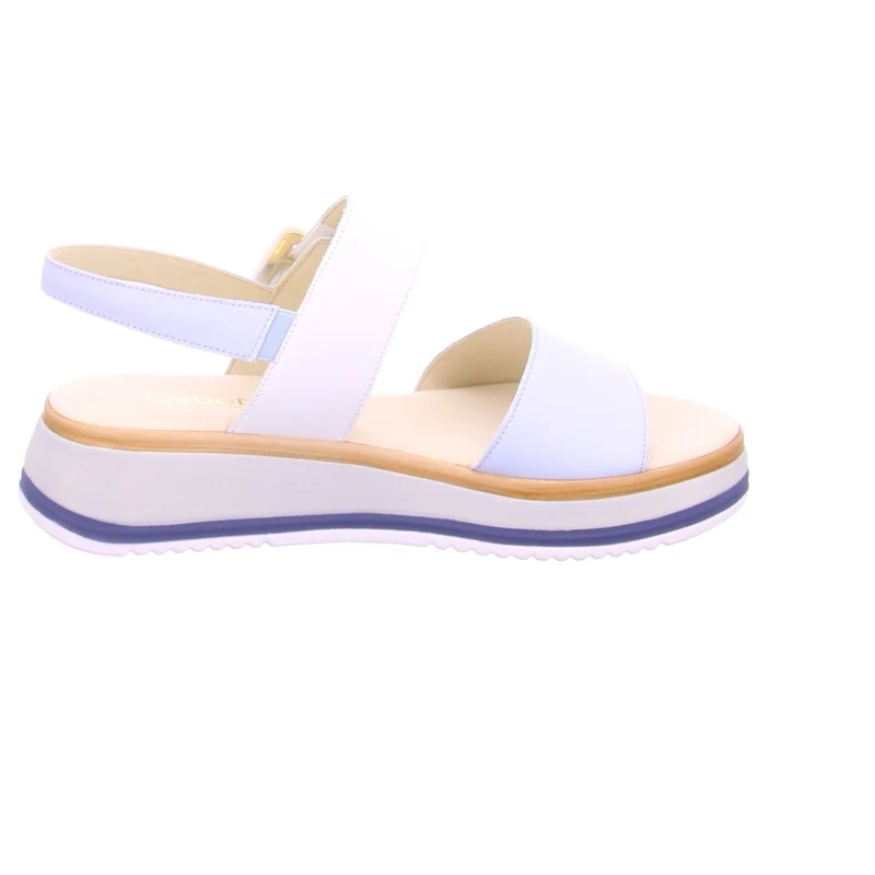 Gabor Plateau Sandalen weiß