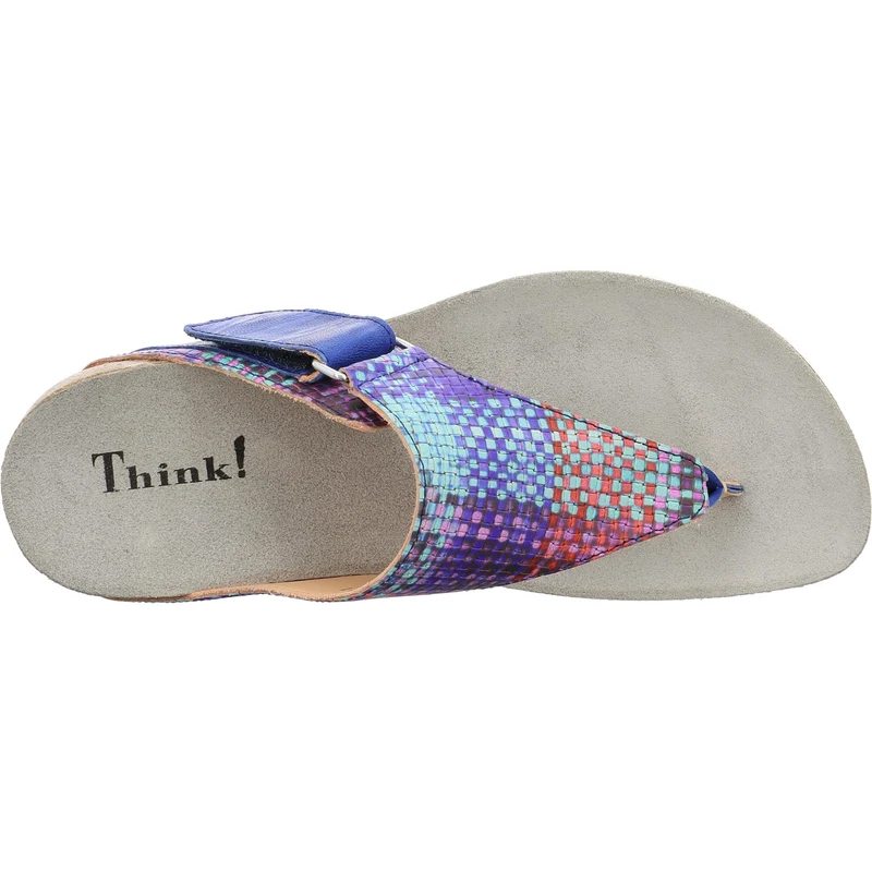 Think Riemchen Sandalen bunt